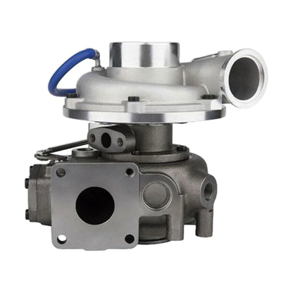 Image of a turbocharger on a white background.