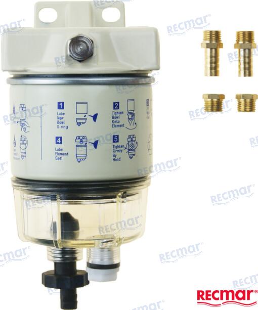 Filtre à carburant séparateur d'eau | OEM 120 | Filtre à carburant | RECMAR