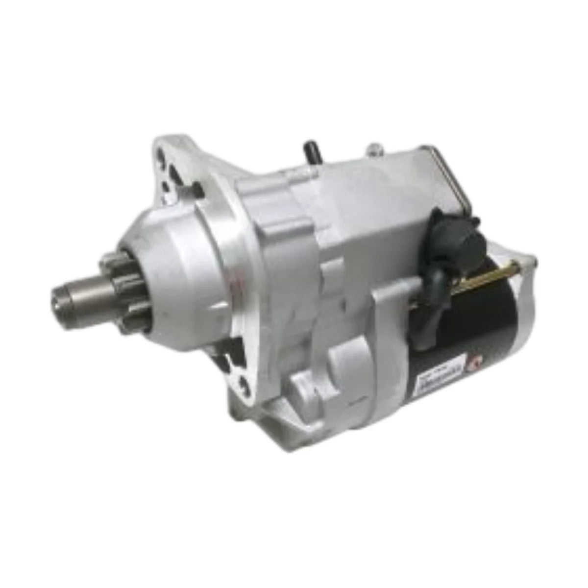 Image of a starter motor on a white background.