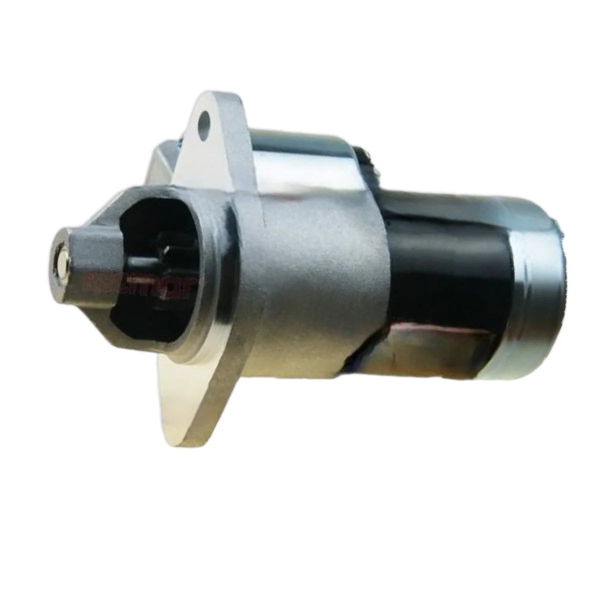 Image of a starter motor on a white background.