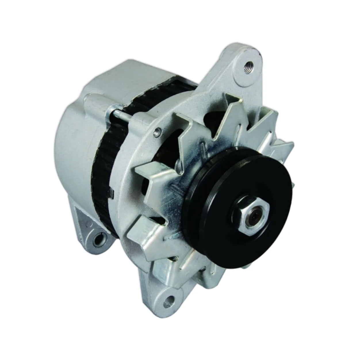 Image of an alternator on a white background.