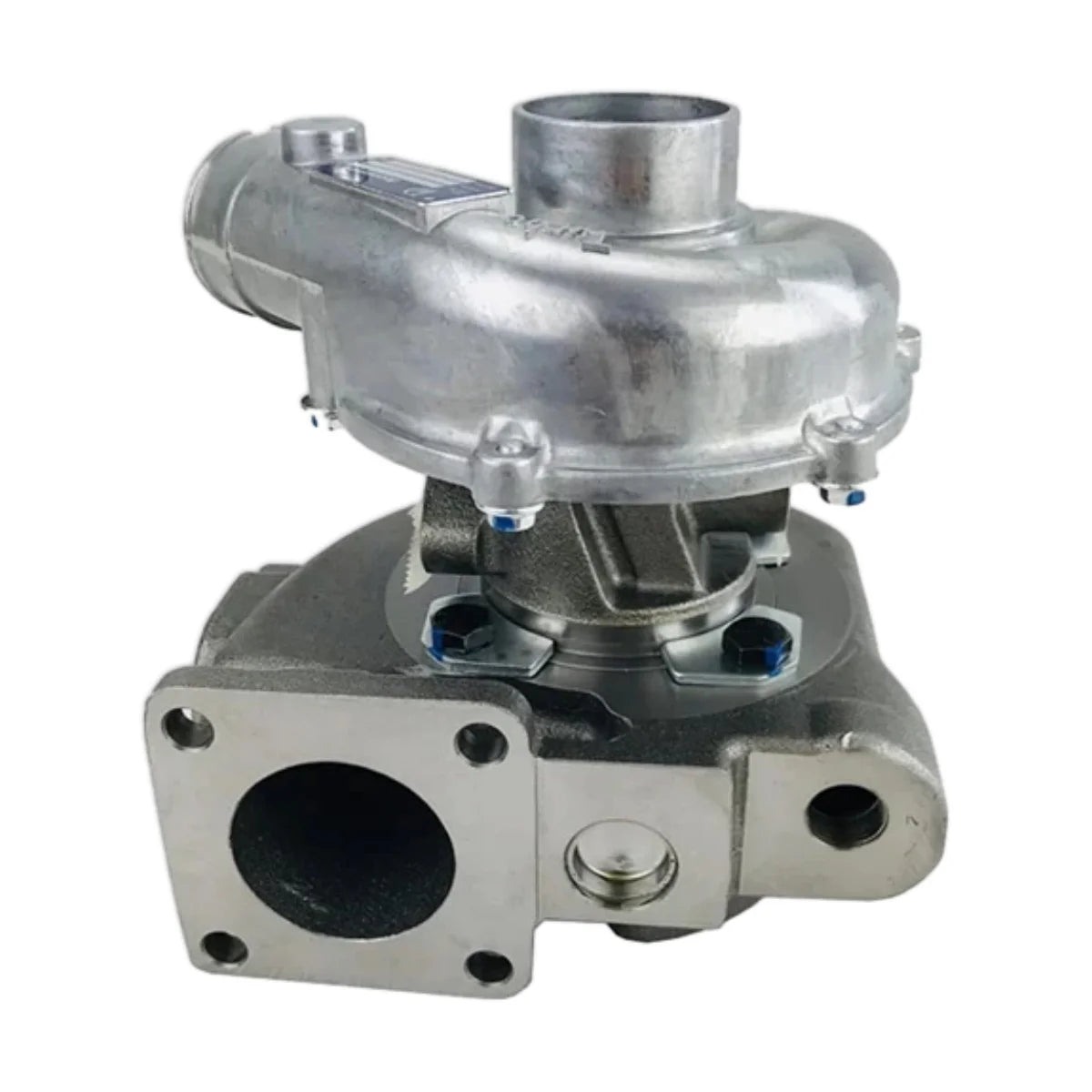 Image of a turbocharger on a white background.