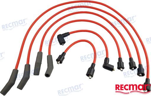 Jeu de fils de bougies d'allumage Mercruiser | OEM 15-402 | Bougies d'allumage | Recmar