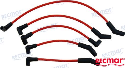 Jeu de fils de bougies d'allumage Mercruiser | OEM 15-405 | Bougies d'allumage | Recmar