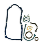 Set of gaskets and seals on a white background