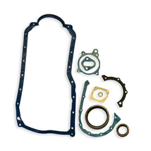 Set of gaskets and seals on a white background