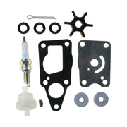 Image of various engine service and maintenance parts on a white background.