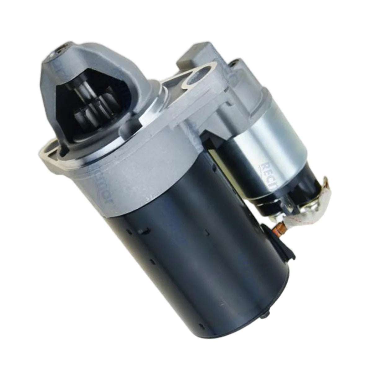 Image of a starter motor on a white background.