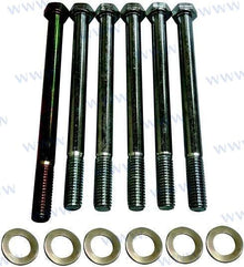 KIT DE TORNILLOS DEL COLECTOR VOLVO PENTA | OEM 22145 | V6 AQ 175 • AQ 205 • AQ430 A/B • 431 A/B • AQ 434 (-1993) | RECMAR