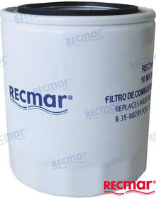 FILTRO DE COMBUSTIBLE MERCRUISER DE 10 MICRAS Y 4-7/16" | OEM 24942 | FILTRO DE COMBUSTIBLE | RECMAR