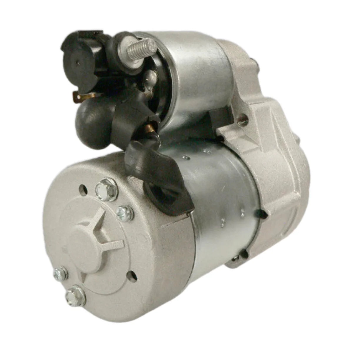 Image of a starter motor on a white background.