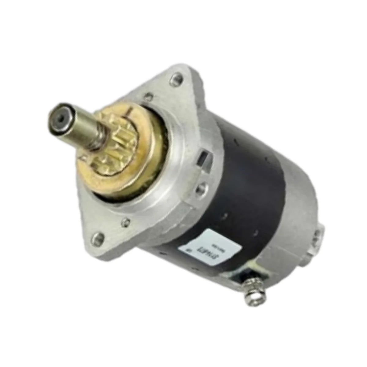 Image of a starter motor on a white background.
