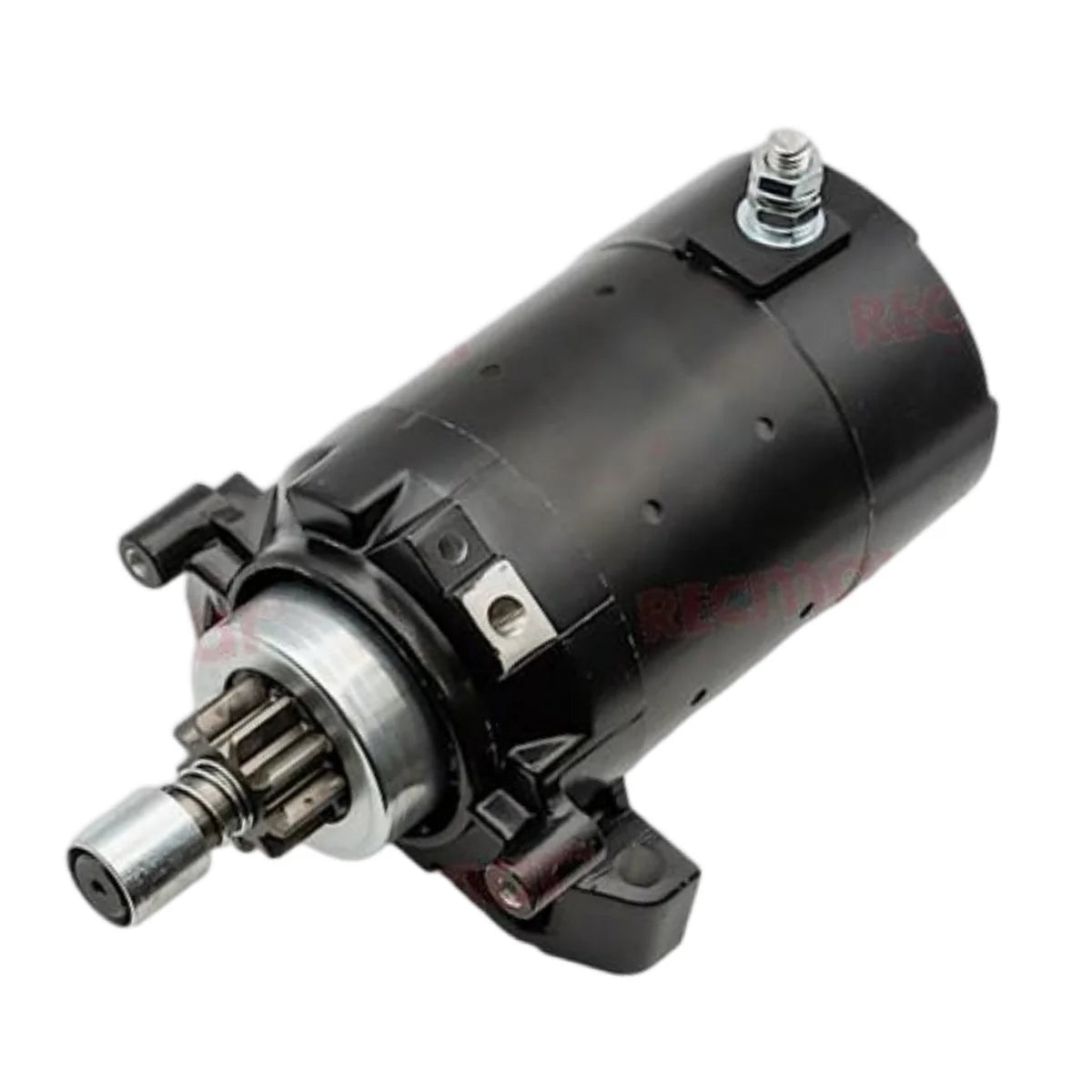 Image of a starter motor on a white background.
