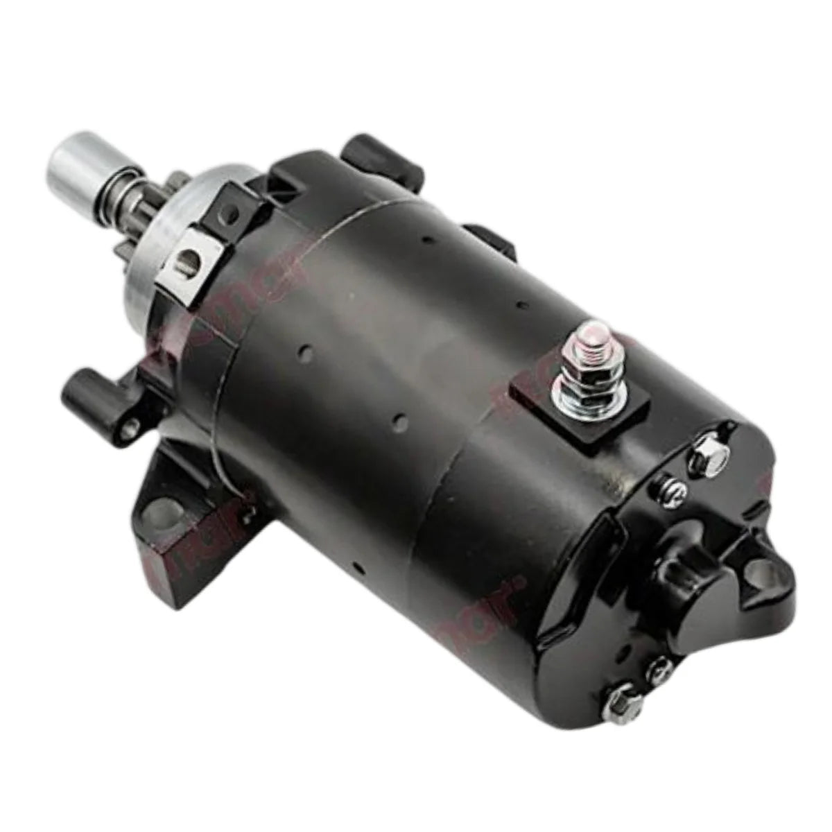 Image of a starter motor on a white background.
