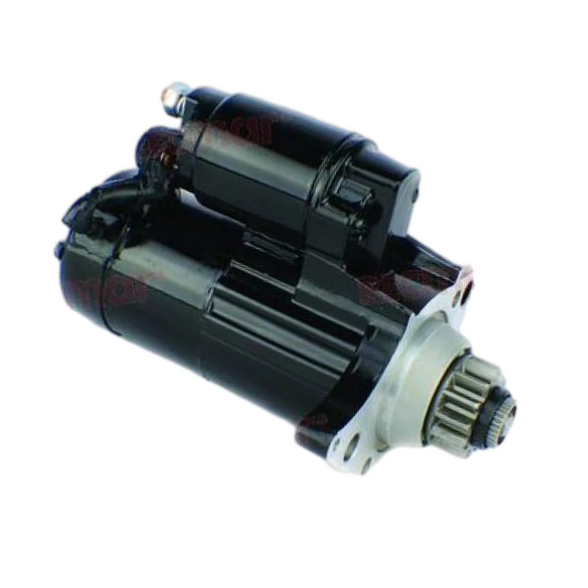 Image of a starter motor on a white background.