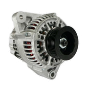 Image of an alternator on a white background.