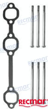 KIT DE MONTAJE DEL COLECTOR DE ESCAPE MERCRUISER | OEM 32175 | CARBURADOR MPI ALPHA/BRAVO DE 4.3 L | RECMAR