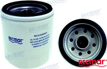FILTRO DE ACEITE YAMAHA | OEM 35-822626Q15 | FILTRO DE ACEITE | RECMAR
