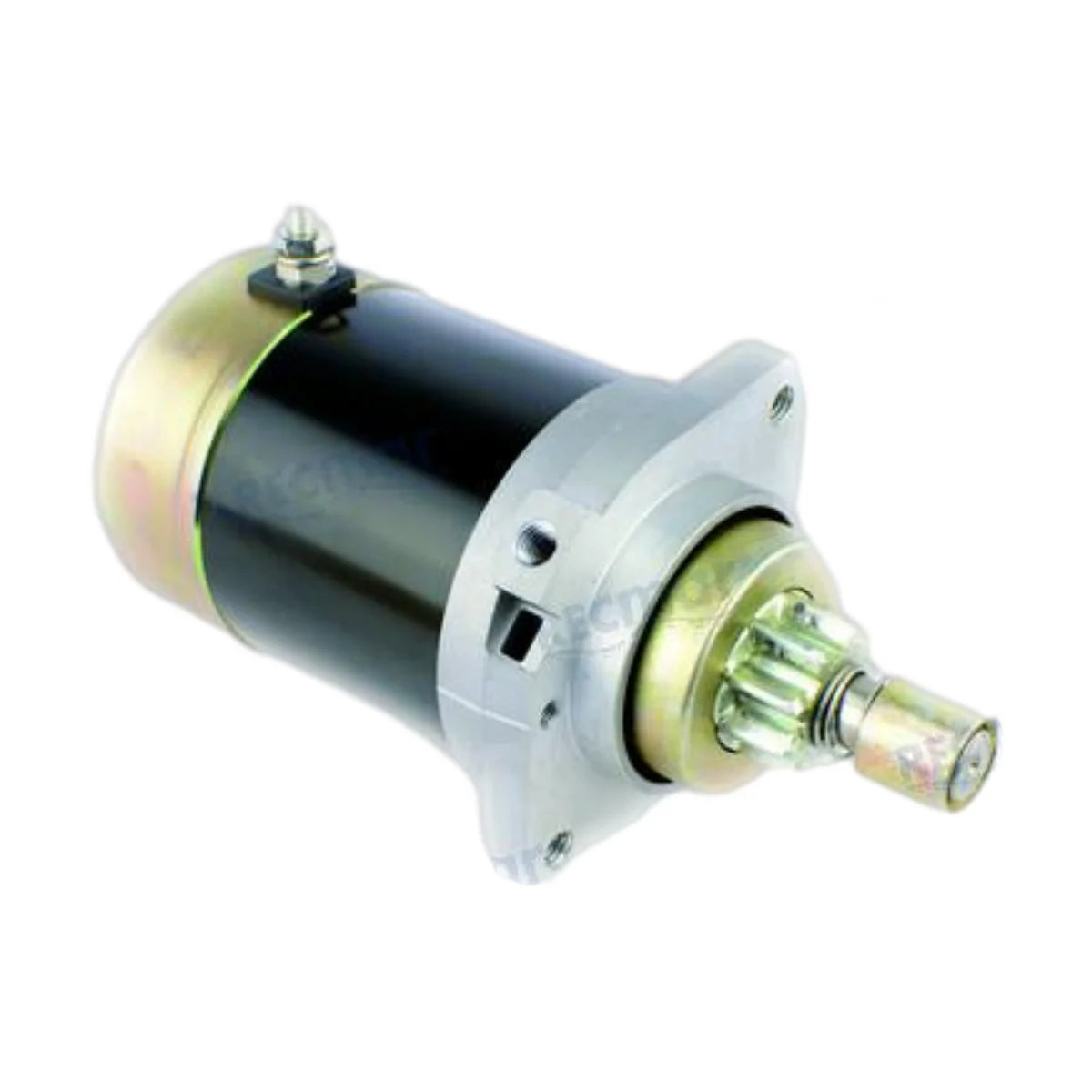 Image of a starter motor on a white background.