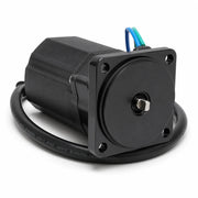 REC36120-ZW4-H12 power tilt trim motor with black 4-bolt flange and blade shaft for Honda and Suzuki outboards