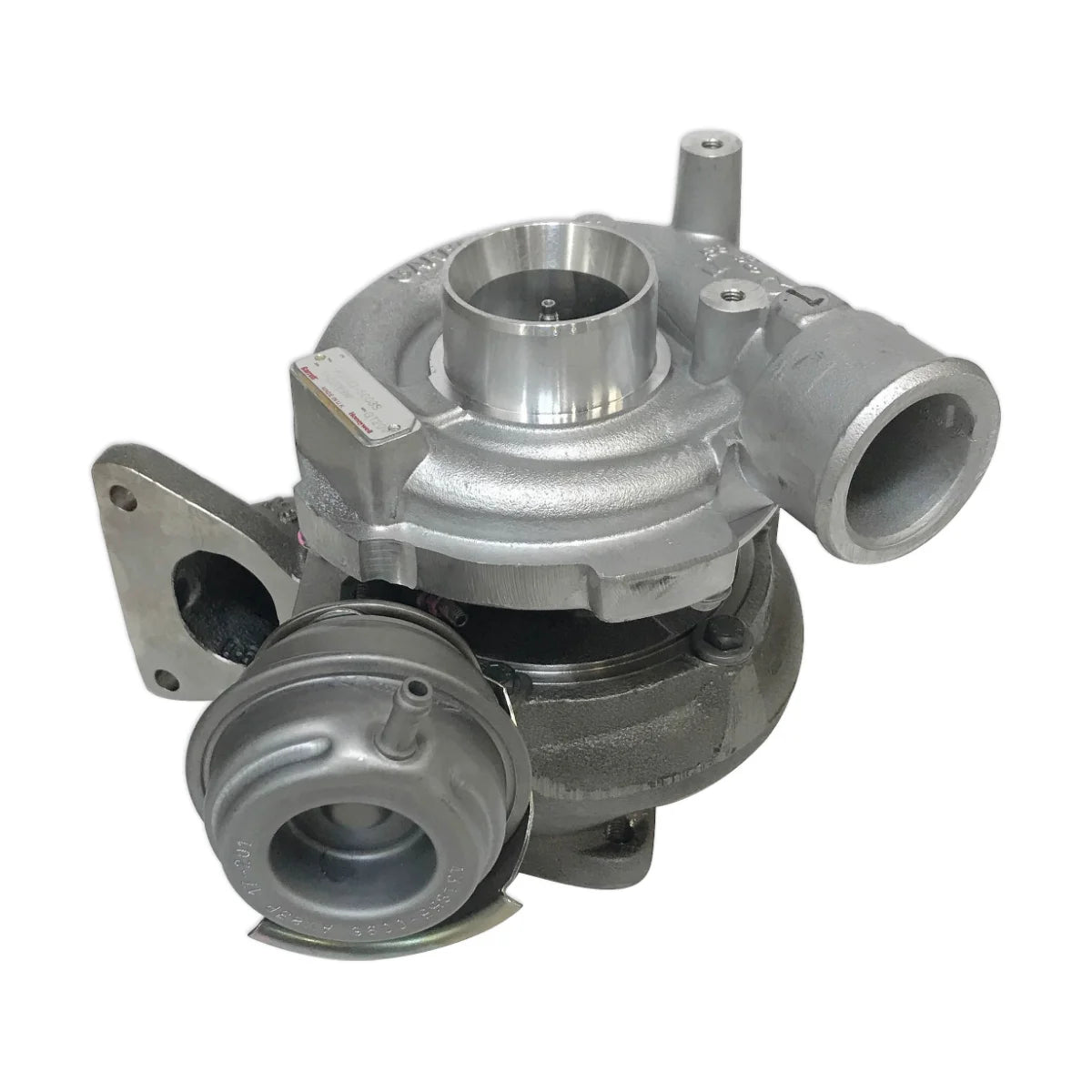 Image of a turbocharger on a white background.
