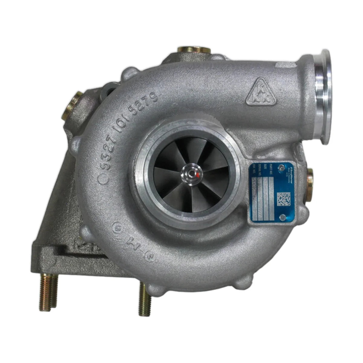 Image of a turbocharger on a white background