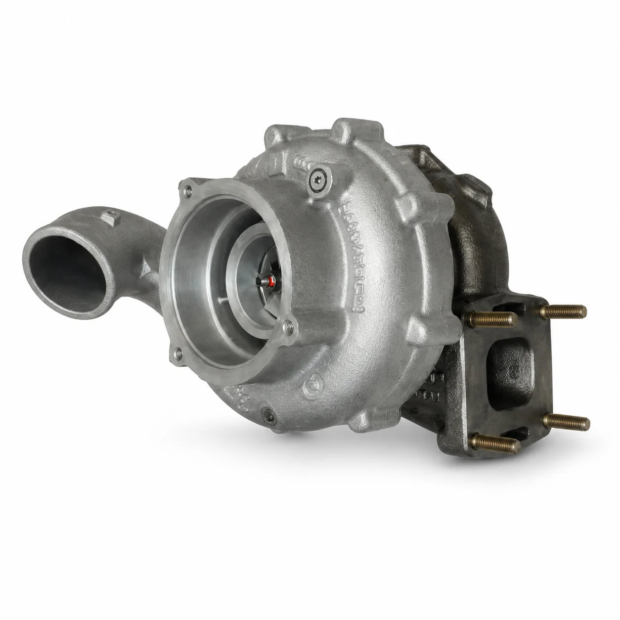 Turbocharger on a white background