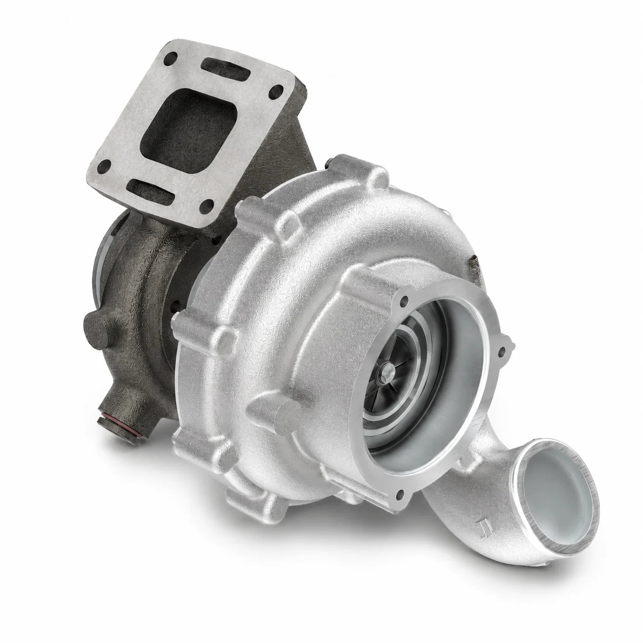 Turbocharger on a white background