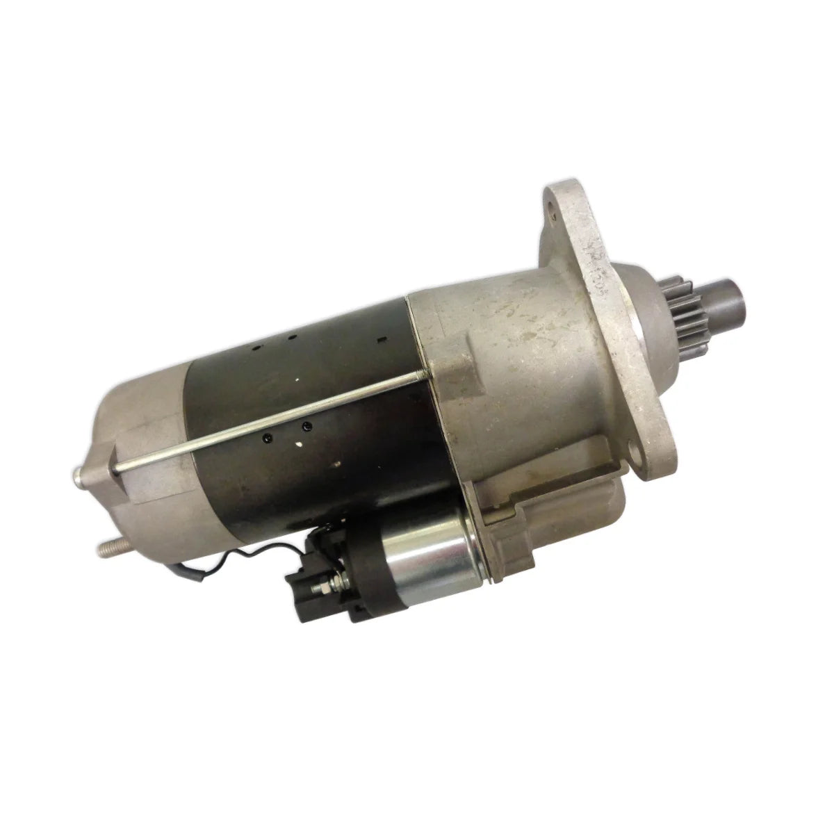 Image of a starter motor on a white background.