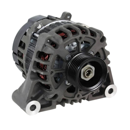 Image of an alternator on a white background.