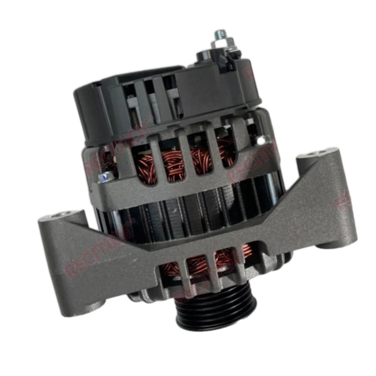 Image of an alternator on a white background.