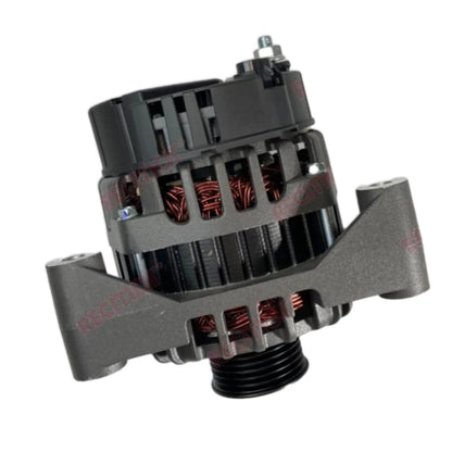 Image of an alternator on a white background.