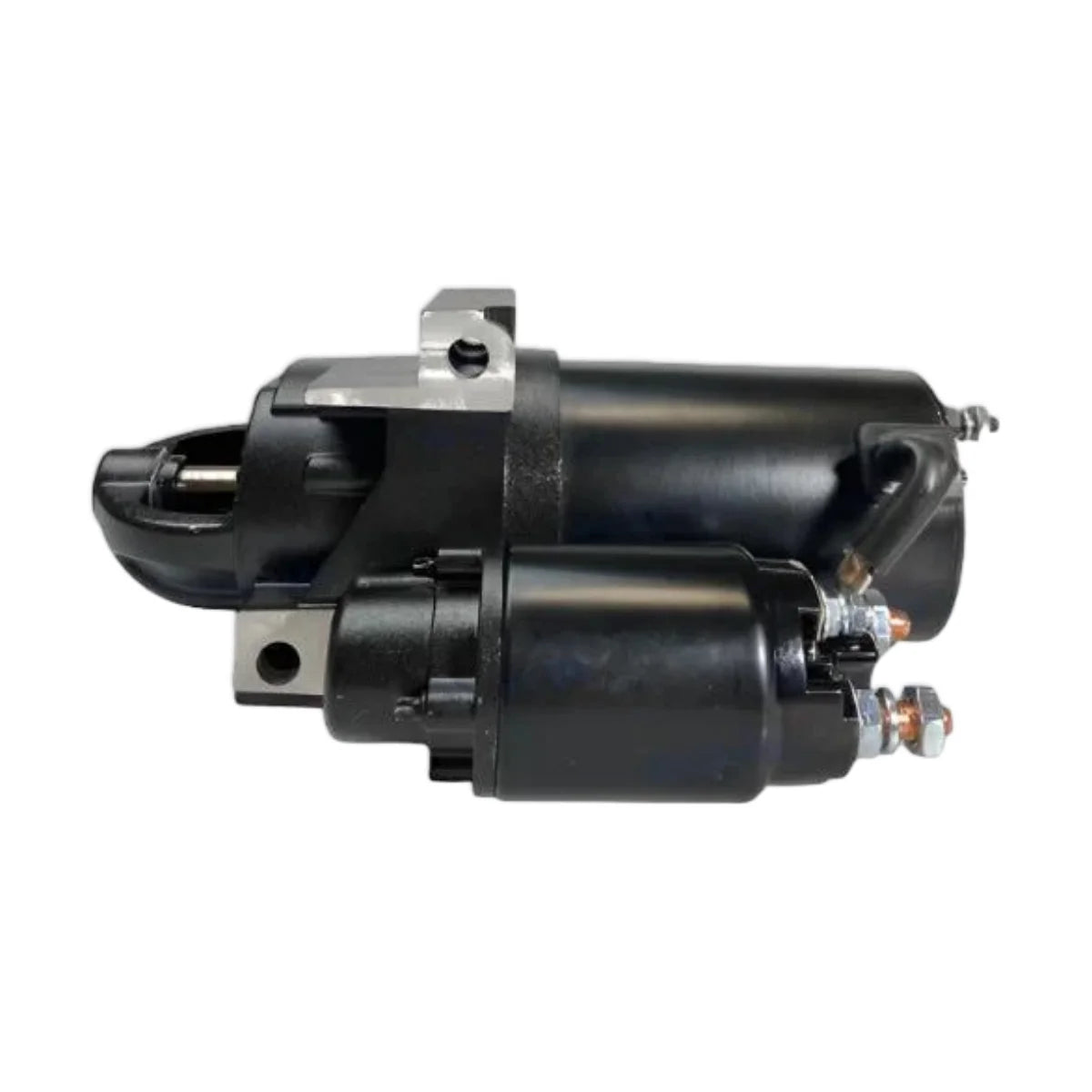 Image of a starter motor on a white background.