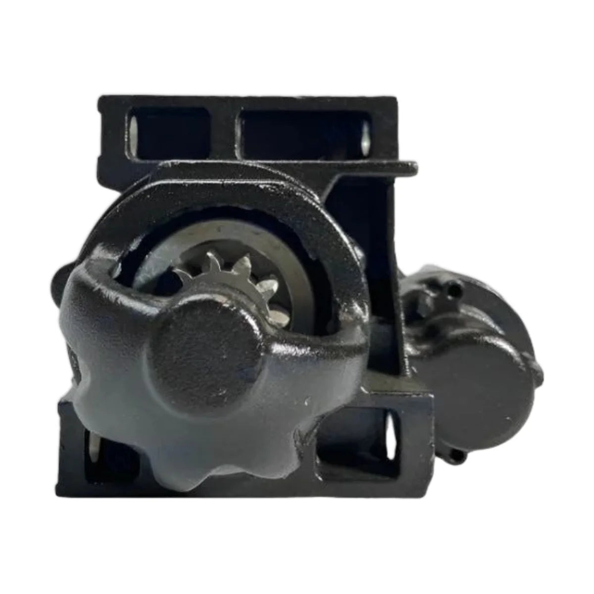Image of a starter motor on a white background.