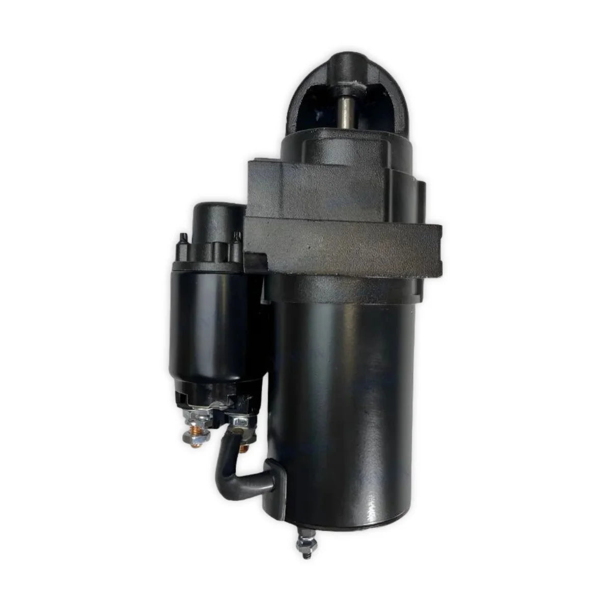 Image of a starter motor on a white background.