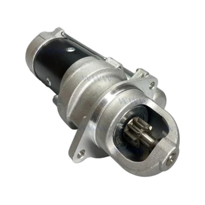 Image of a starter motor on a white background.