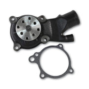 Engine water pump with fitting gasket on a white background.