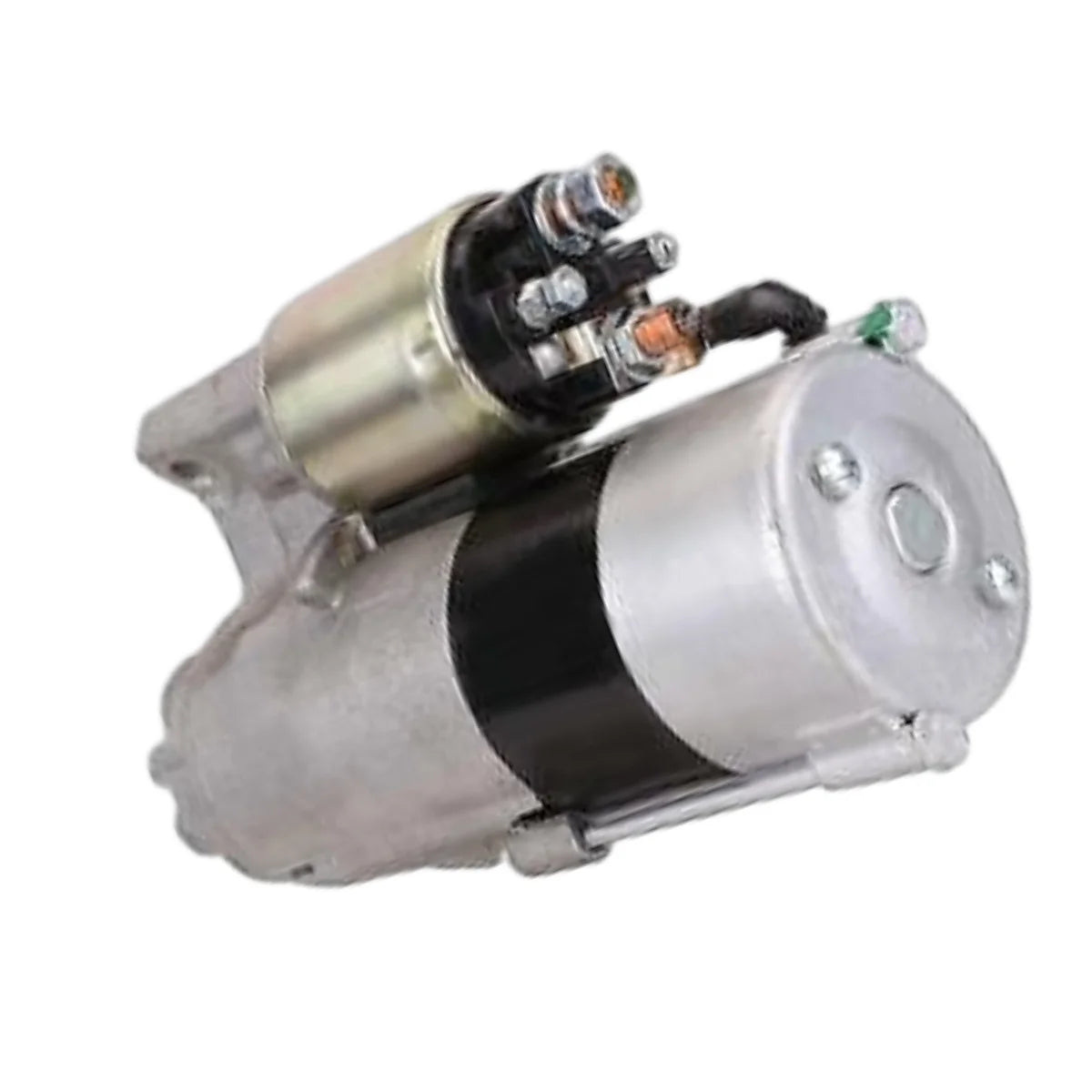 Image of a starter motor on a white background.