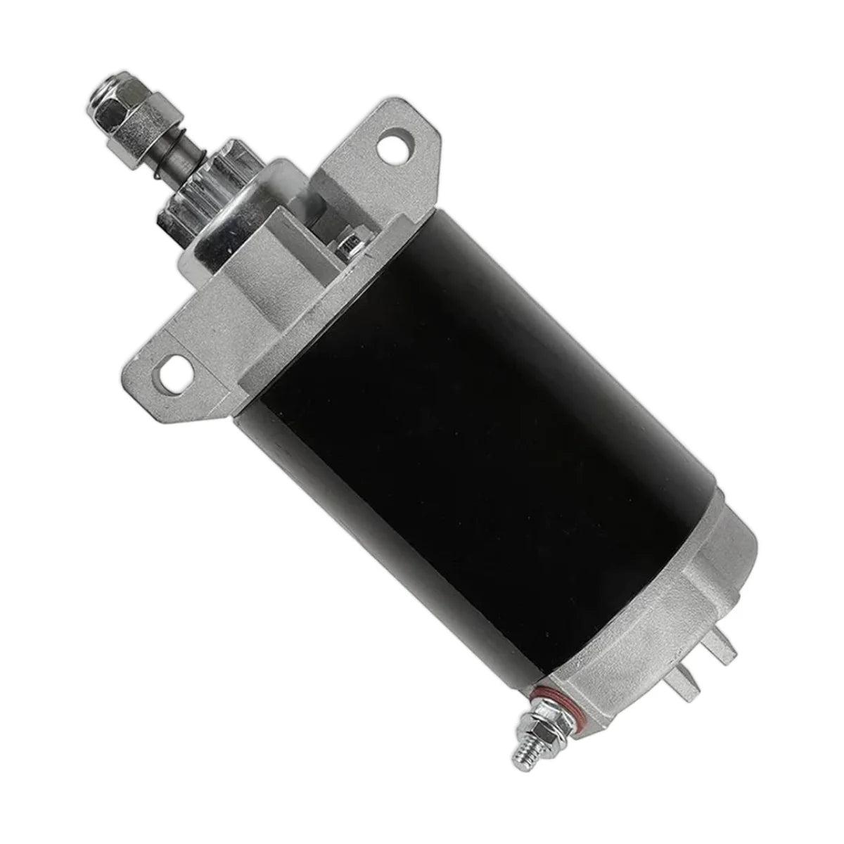 Image of a starter motor on a white background.