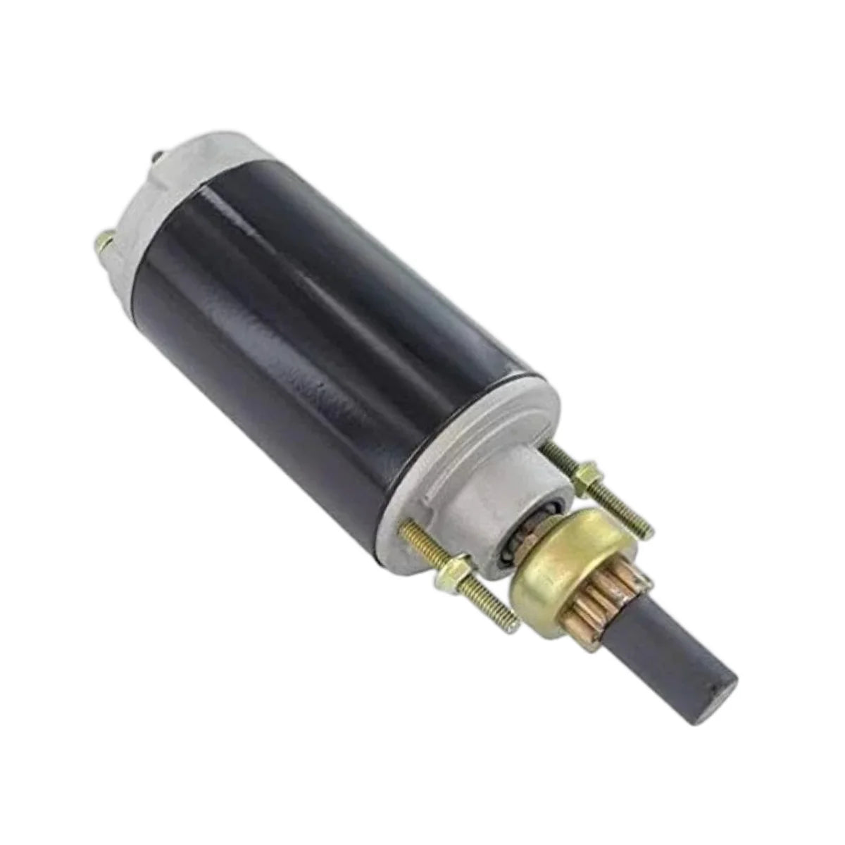Image of a starter motor on a white background.