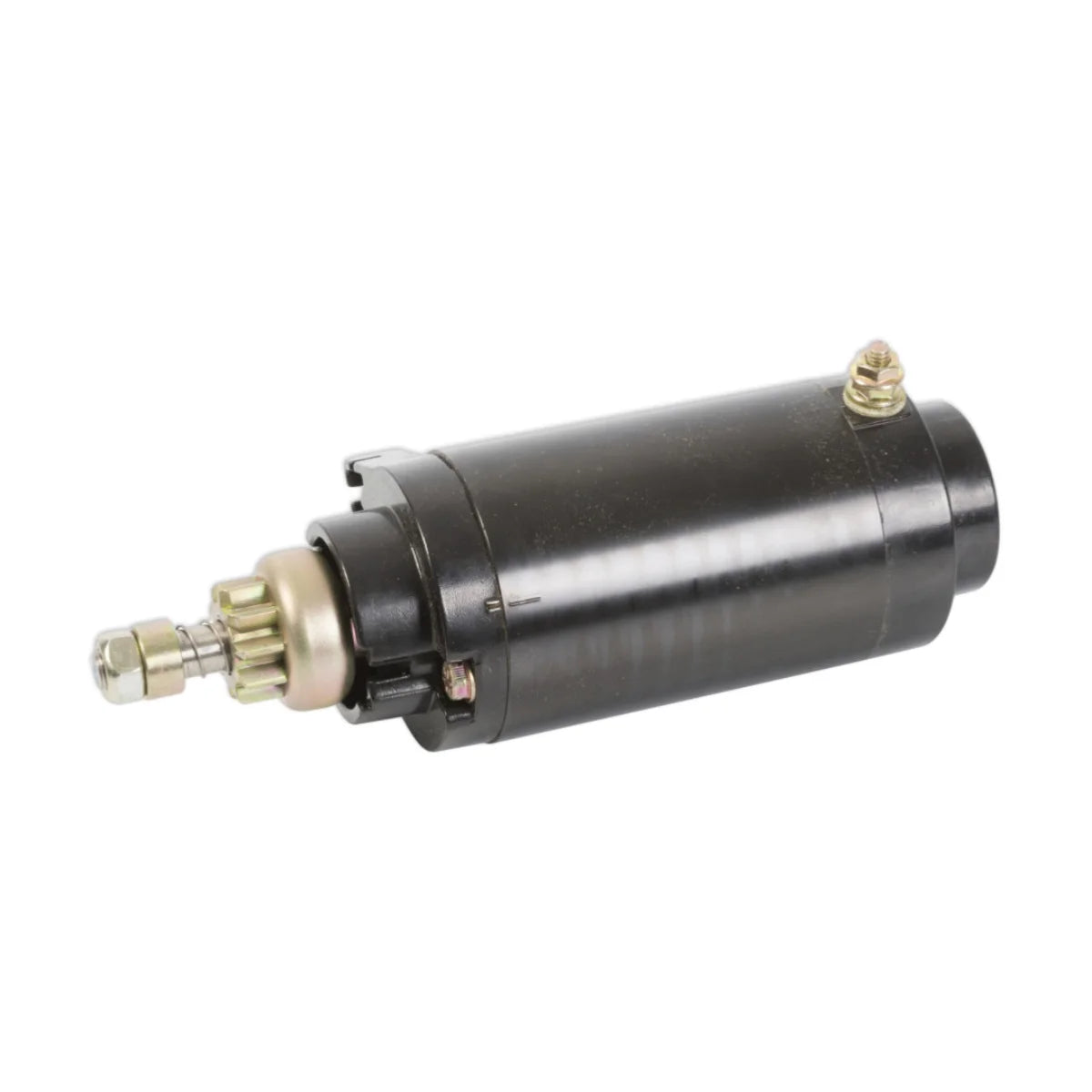 Image of a starter motor on a white background.