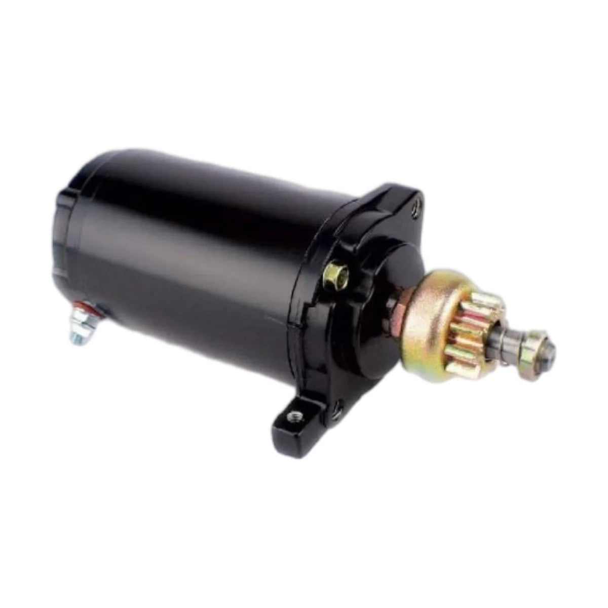 Image of a starter motor on a white background.