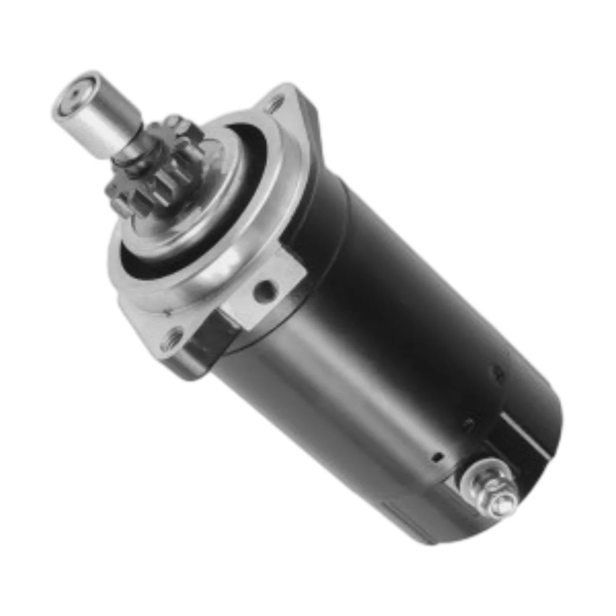 Image of a starter motor on a white background.