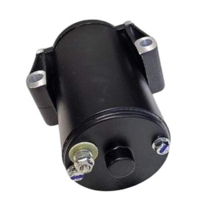 Image of a starter motor on a white background.