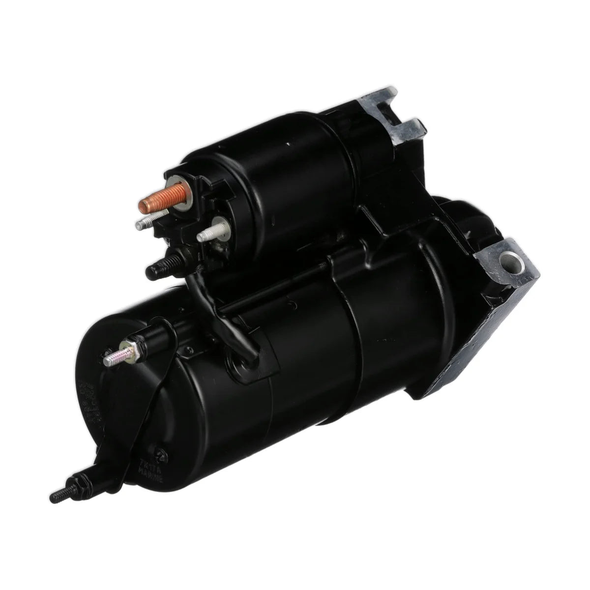 Image of a starter motor on a white background.