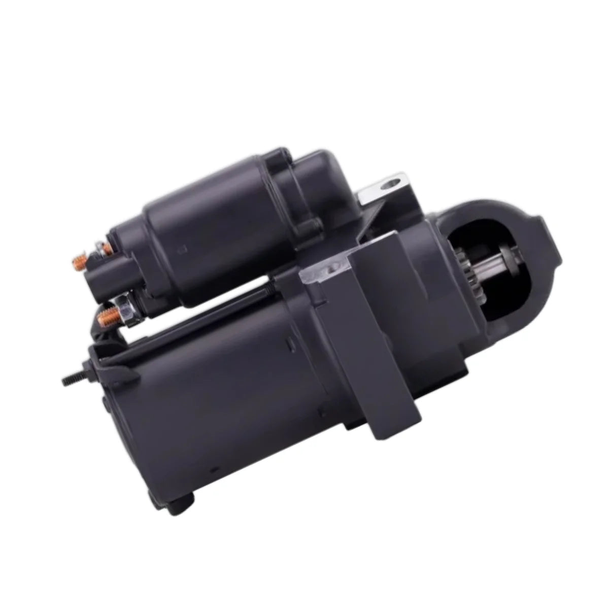 Image of a starter motor on a white background.