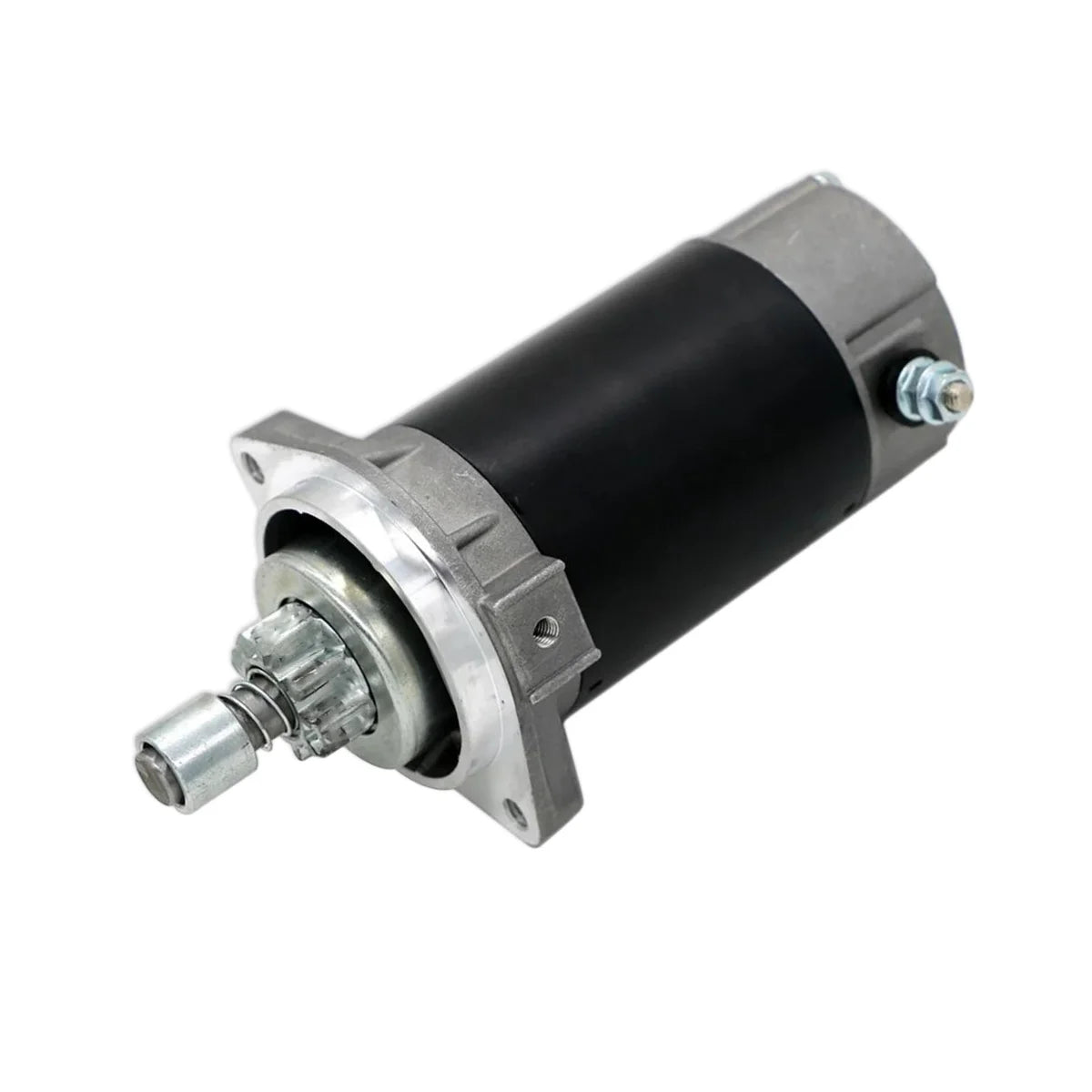 Image of a starter motor on a white background.