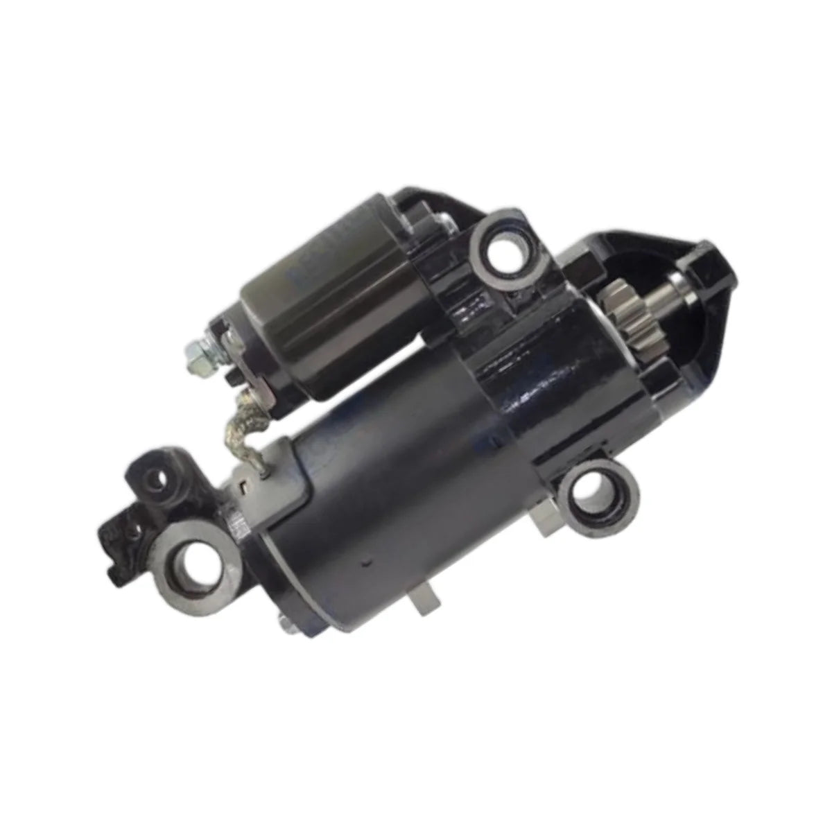 Image of a starter motor on a white background.