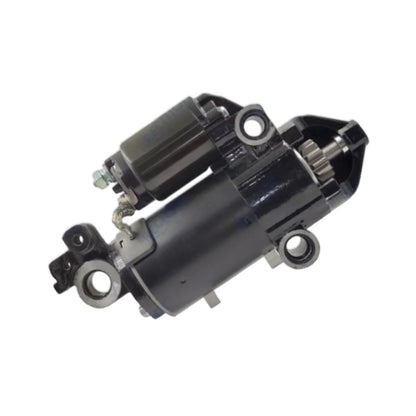Image of a starter motor on a white background.