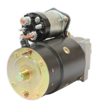 Image of a starter motor on a white background.